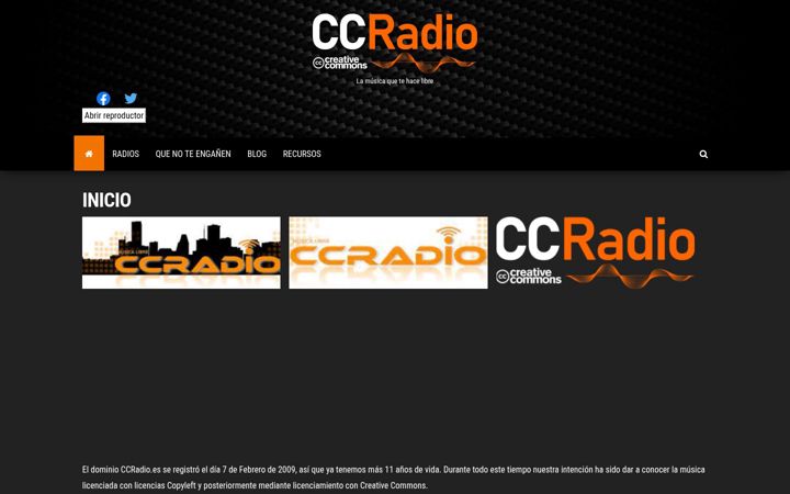 Screenshot of ccradio.es