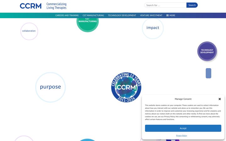 Screenshot of ccrm.ca
