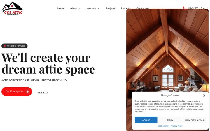 Screenshot of ccs-attic.com