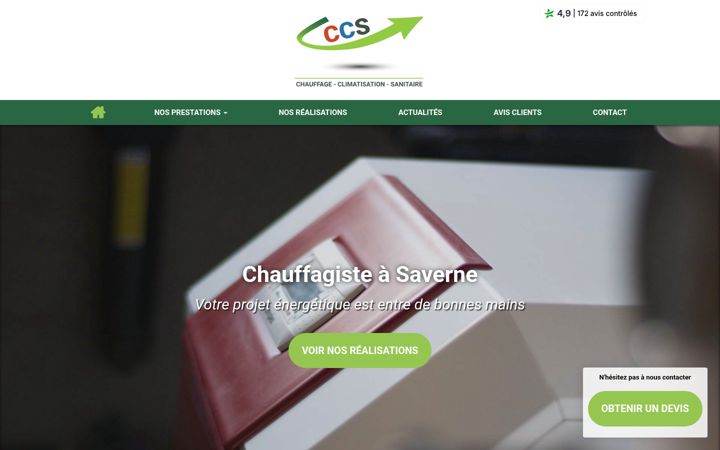 Screenshot of ccs-chauffage-strasbourg.fr
