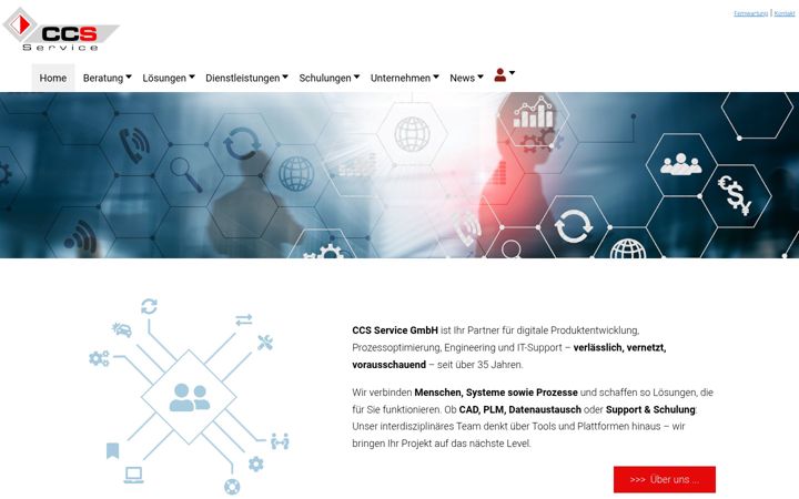 Skjámynd af ccs-service.eu