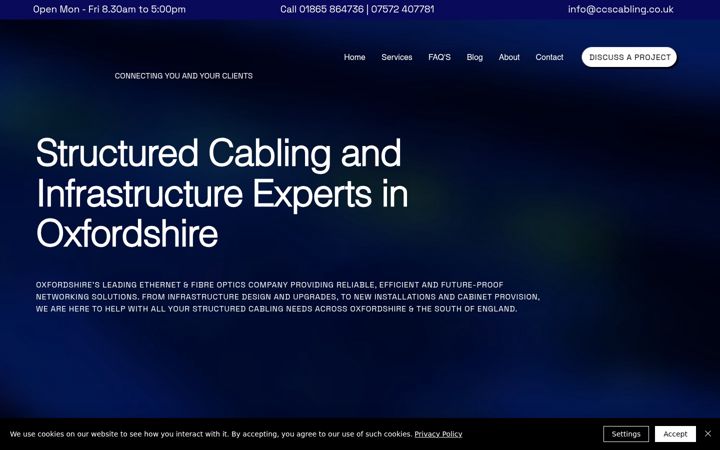 Screenshot of ccscabling.co.uk