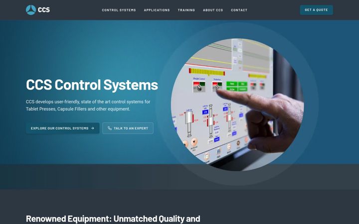 Screenshot of ccscontrolsystems.com