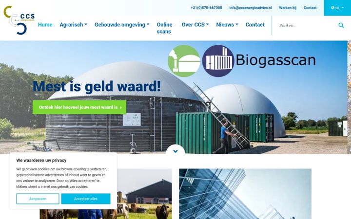 Screenshot of ccsenergieadvies.nl