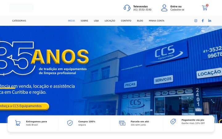 Screenshot of ccsequipamentos.com