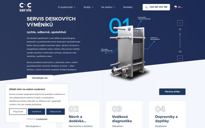 Screenshot of ccservis.eu