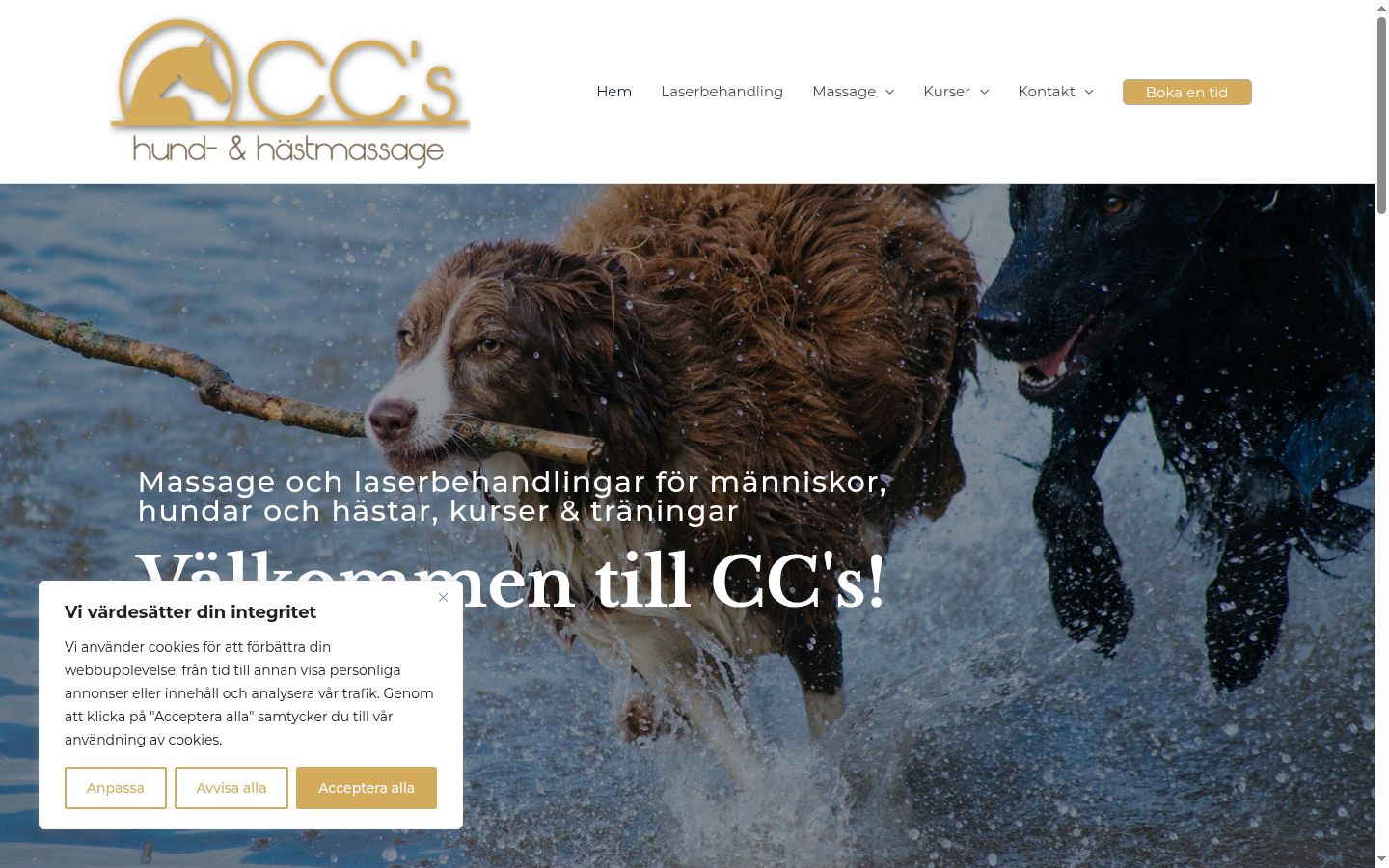 Screenshot tal-banner tal-kunsens muri qabel kwalunkwe interazzjoni