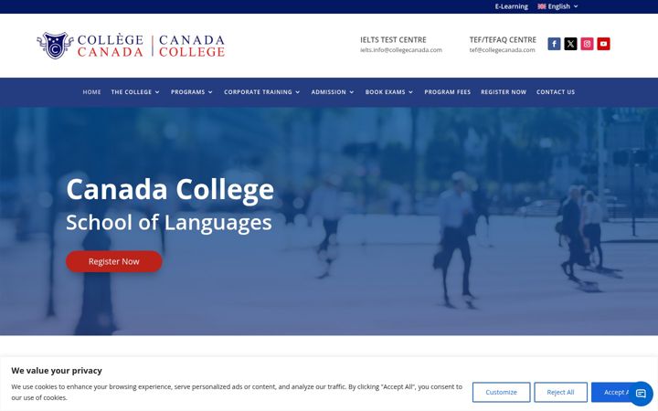 Screenshot of ccsl.ca