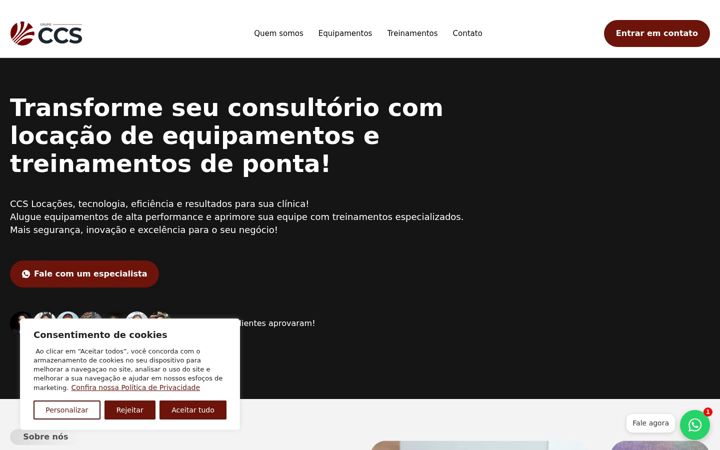 Skjámynd af ccslocacoes.com.br
