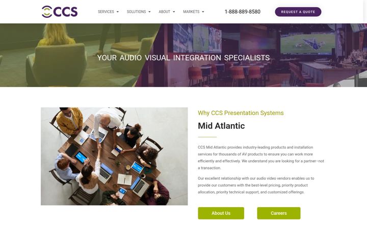 Screenshot of ccsmidatlantic.com