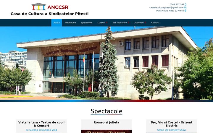Screenshot of ccspitesti.ro