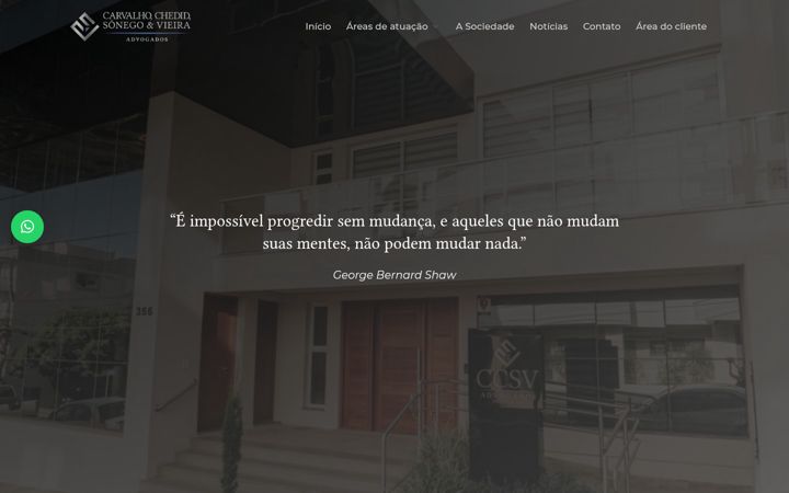 Screenshot of ccsv.adv.br