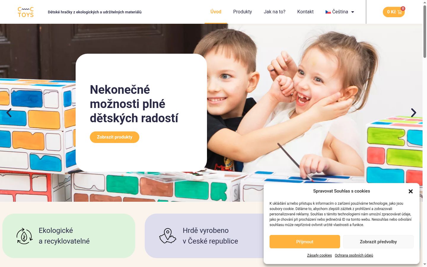 Zrzut ekranu banera zgody wyświetlanego przed jakąkolwiek interakcją