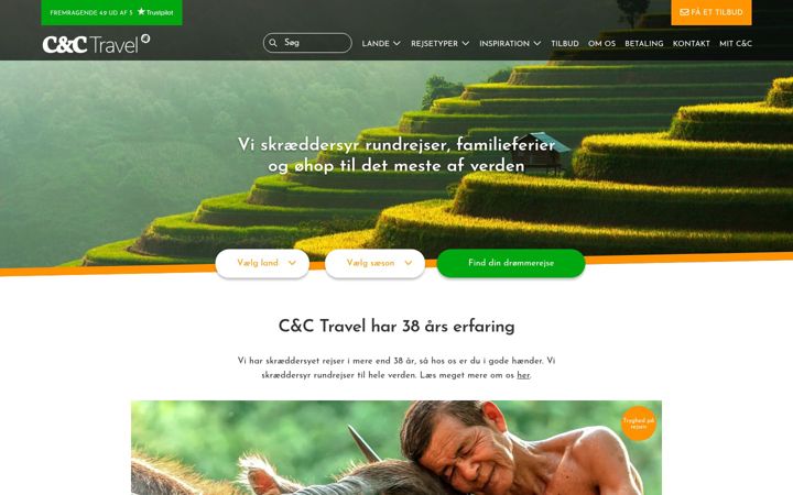 Screenshot stránky cctravel.dk