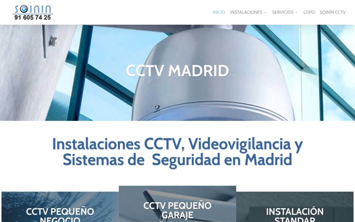 Captura de ecrã de cctv-madrid.es