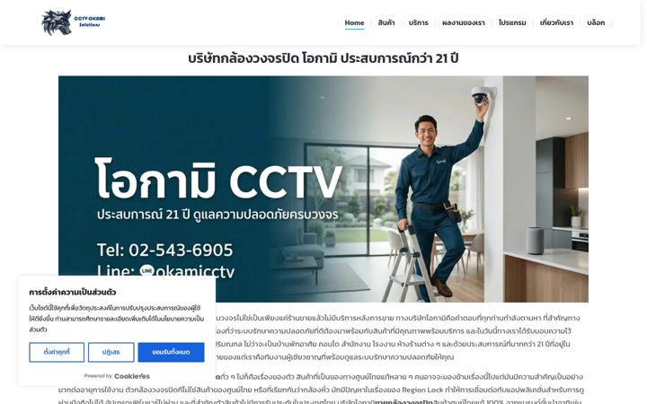 Screenshot of cctv-okami.com