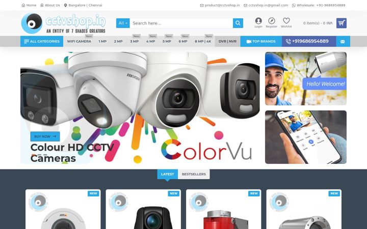 Screenshot von cctv-shop.in