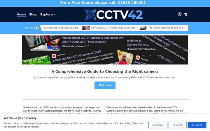 Screenshot of cctv42.co.uk
