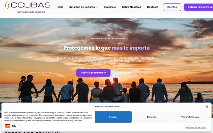 Screenshot of ccubas.com