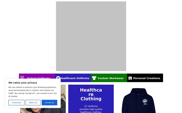 Zrzut ekranu ccuniforms.co.uk