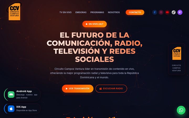 Screenshot of ccvdigital.com