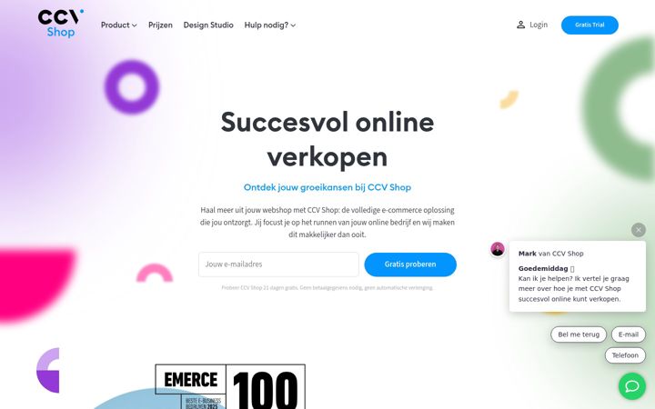Screenshot του ccvshop.nl