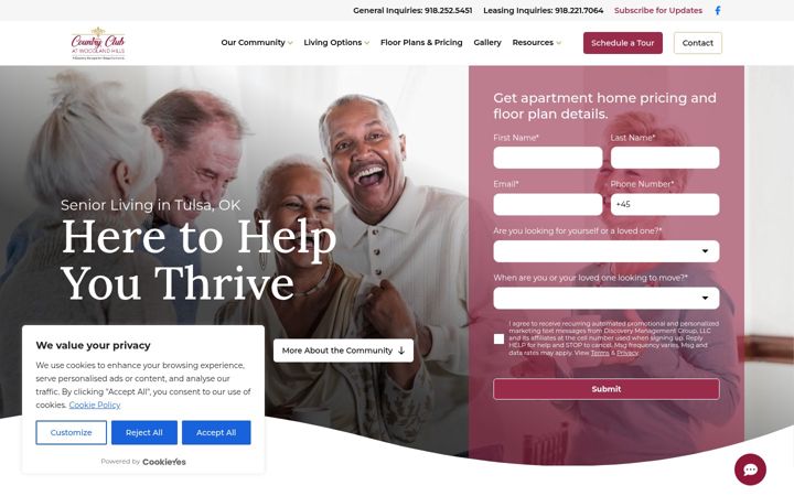 Screenshot of ccwh-living.com