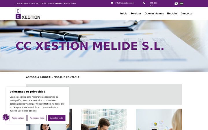 Screenshot of ccxestion.com