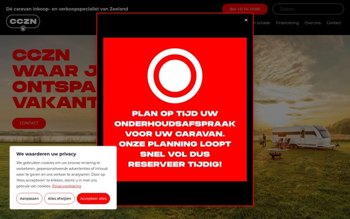 Screenshot of cczn.nl