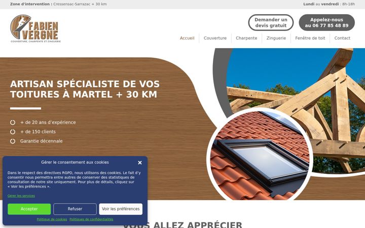 Screenshot of cczvergne46.fr