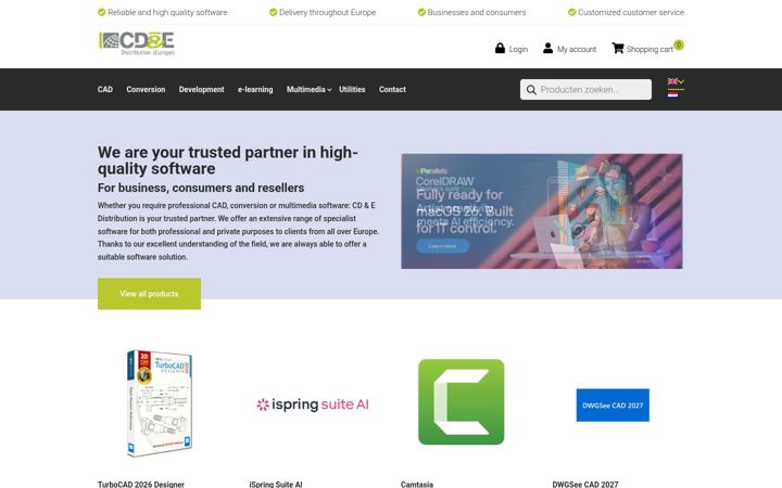 Screenshot of cd-e.com