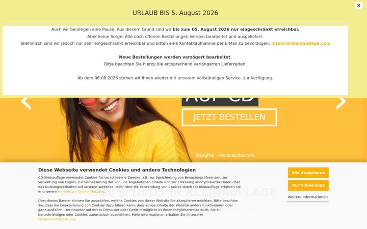 Screenshot of cd-kleinauflage.com