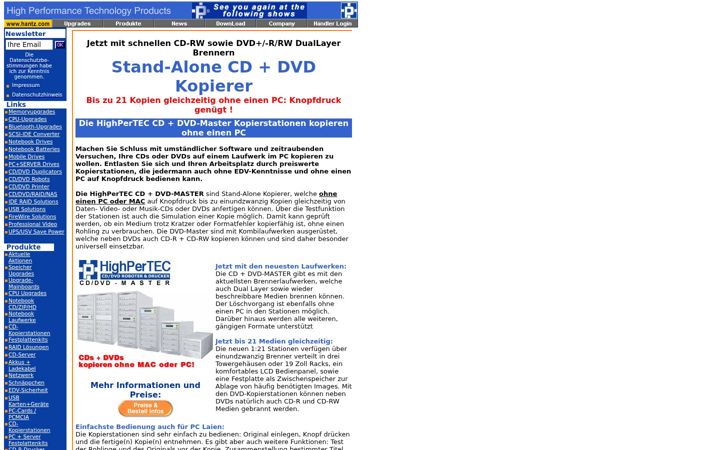 Captura de pantalla de cd-kopiersysteme.de