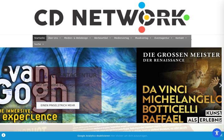 Captura de pantalla de cd-network.de