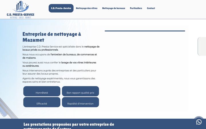 Screenshot of cd-presta-service.fr