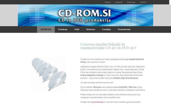 Skærmbillede af cd-rom.si
