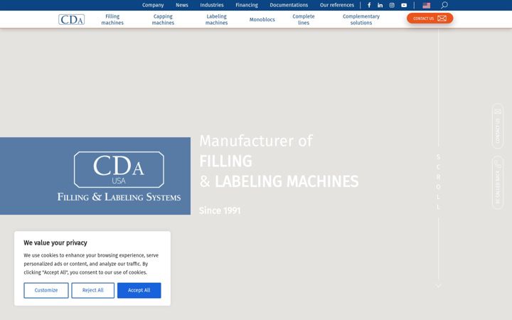 Screenshot of cda-usa.com