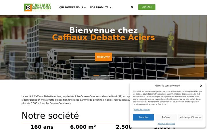 Screenshot of cdaciers.fr