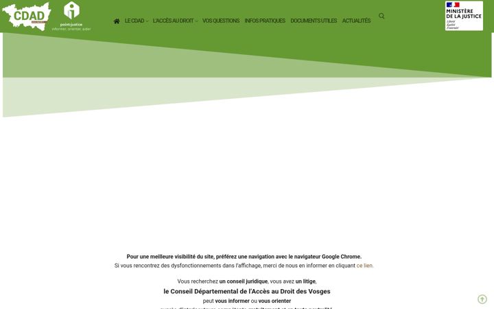 Screenshot of cdad-88.fr