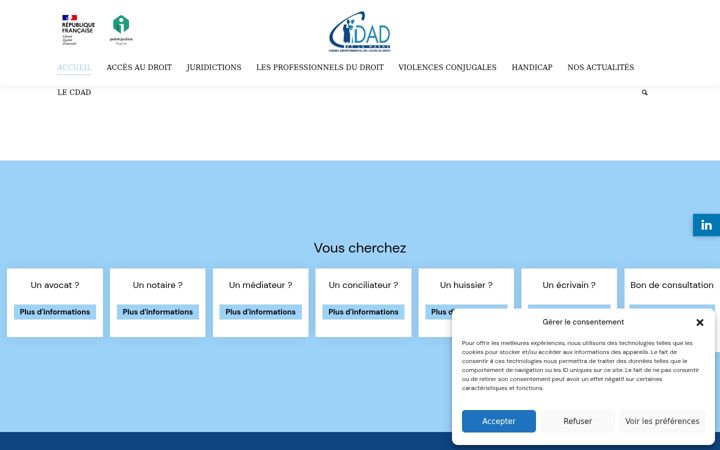 Skærmbillede af cdad-marne.fr