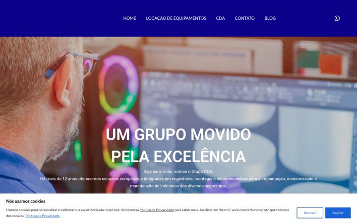 Skjámynd af cdaeng.com.br
