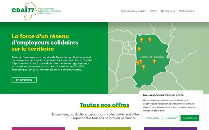 Screenshot of cdai77.fr
