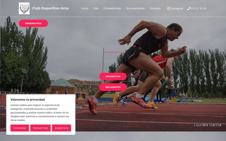 Screenshot of cdama.es