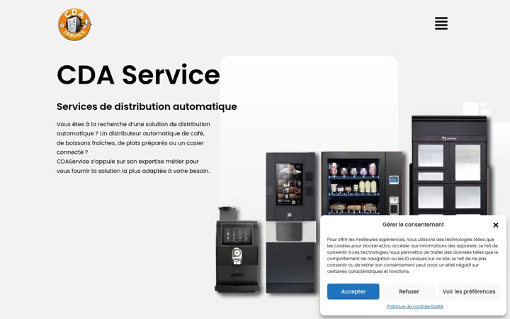 Screenshot of cdaservice.fr