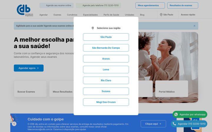 Screenshot of cdb.com.br