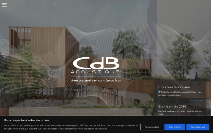 Skærmbillede af cdbacoustique.fr