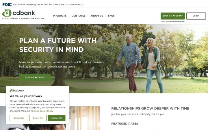 Screenshot of cdbank.com