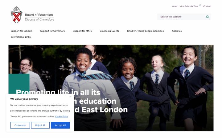 Screenshot of cdbe.org.uk