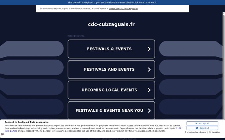 Screenshot of cdc-cubzaguais.fr