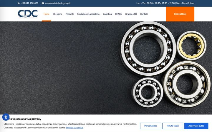 Screenshot of cdc-cuscinetti.com